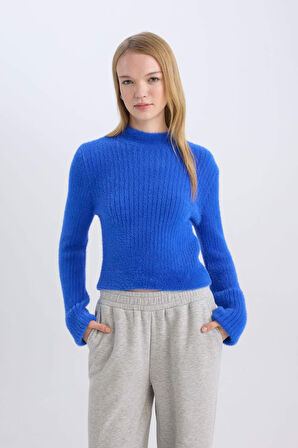 DeFacto Coool Regular Fit Yarım Balıkçı Yaka Triko Kazak A2013AX24CWBE694