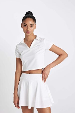 DeFactoFit Standart Fit Polo Yaka Sporcu Kısa Kollu Tişört B4573AX24SPWT80