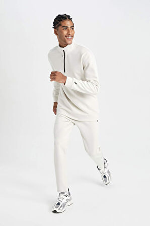 DeFactoFit  Slim Fit Sporcu Jogger Eşofman Altı Dar Kesim Fermuarlı Basic Düz Standart Paça S3309AZ24AUBG721