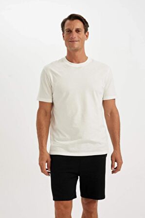 DeFacto Regular Fit Jakarlı Şort D5107AX24SMBK81