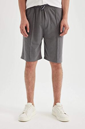 DeFacto Relax Fit Penye Bermuda Şort D4760AX24HSGR474