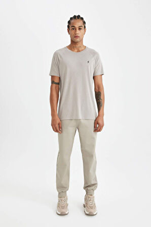 DeFactoFit Sporcu Jogger Eşofman Altı Loose Fit Beli Paçası Lastikli Cepli Pike C9186AX24AUGR317