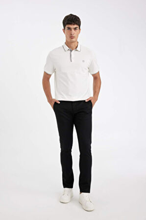 DeFacto Slim Fit Dar Paça Gabardin Chino Kanvas Pantolon W3012AZ24AUBK81