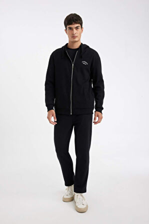 DeFacto Eşofman Altı Slim Fit Dar Kesim Beli Bağcıklı Cepli Düz Paça  D6092AX24AUBK81