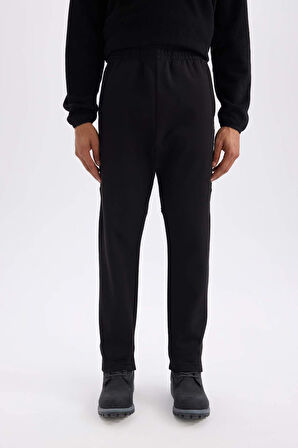 DeFactoFit Kalın Jogger Eşofman Altı Standart Fit Cepli Sporcu Beli Lastikli D6312AX24WNBK81