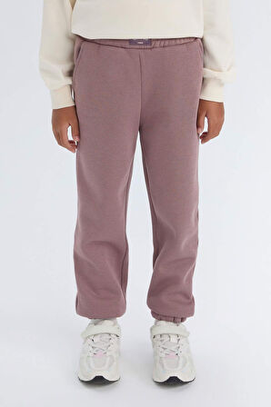 DeFacto Kız Çocuk Standart Fit Beli Paçası Lastikli Cepli Kalın Jogger Eşofman Altı D3845A824WNBR498