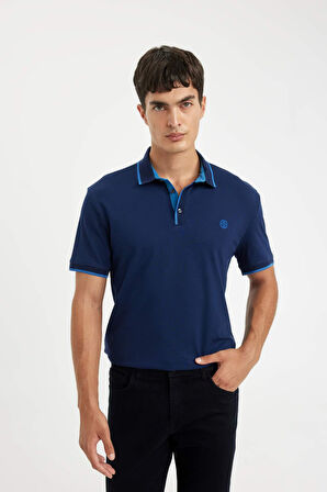 DeFacto New Regular Fit Kısa Kollu Pike Polo Tişört D5993AX24SMNV241