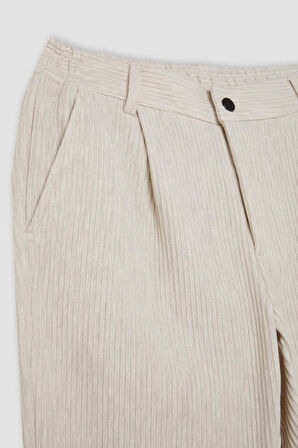 DeFacto Pantolon Tailored Regular Fit Normal Kesim Düz Paça Cepli D3704AX24AUBG755