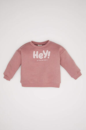 Kız Bebek Baskılı Sweatshirt