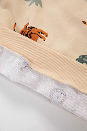 DeFacto Erkek Bebek Bisiklet Yaka Baskılı Sweatshirt D2931A524AUER42