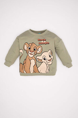 DeFacto Erkek Bebek Disney Lion King Bisiklet Yaka Sweatshirt D2932A524WNKH271