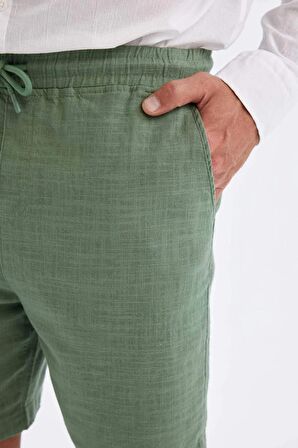 DeFacto Relax Fit Pamuklu Bermuda Şort D1051AX24SMGN759