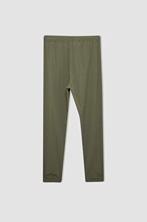 DeFactoFit Dokuma Esnek Multifonksiyonel Sporcu Jogger Eşofman Altı Slim Fit Dar Kesim Çift Cepli C1212AX24AUKH457