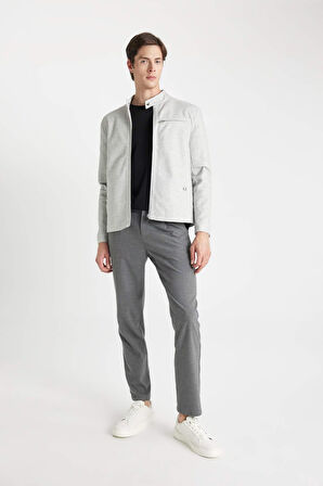 DeFacto Slim Fit Dik Yaka Astarlı Ceket Mont W2040AZ24AUGR221