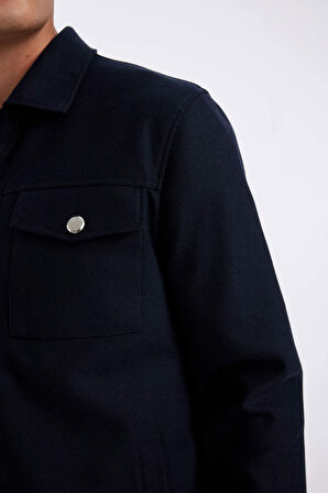 DeFacto Slim Fit Polo Yaka Astarlı Ceket Mont Y4458AZ24AUNV106