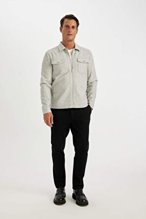 DeFacto Slim Fit Polo Yaka Astarlı Mont Y4458AZ24AUGR210