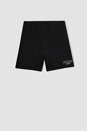 DeFactoFit NBA Miami Heat Standart Fit Kısa Paça Şort B9915AX24SMBK81