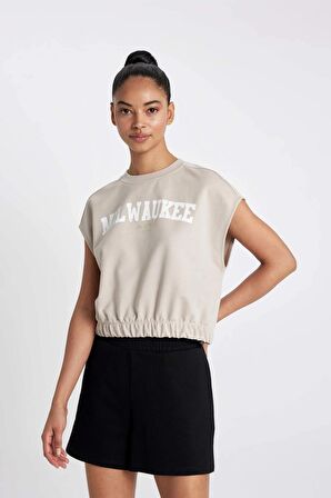 DeFactoFit NBA Milwaukee Bucks Bisiklet Yaka Kısa Kollu Tişört C0006AX24SMGR435