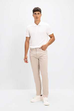 DeFacto Chino Kanvas Pantolon Slim Fit Dar Kesim Pamuklu Esnek Dar Paça C9441AX24AUBG170