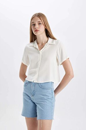 DeFacto Regular Fit Kısa Kollu Gömlek D0362AX24SMWT32