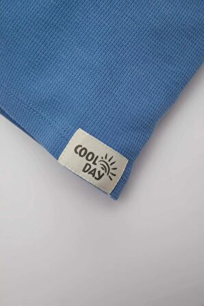 DeFacto Erkek Bebek Bisiklet Yaka Waffle Kısa Kollu Tişört C2208A524SMBE105