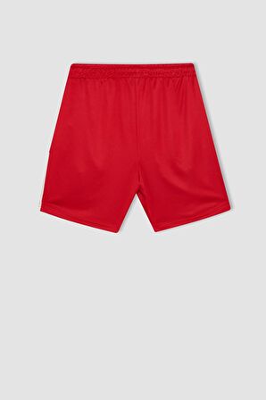 DeFactoFit Standart Fit Sporcu Kısa Paça Ağır Kumaş Şort C1750AX24SMRD303