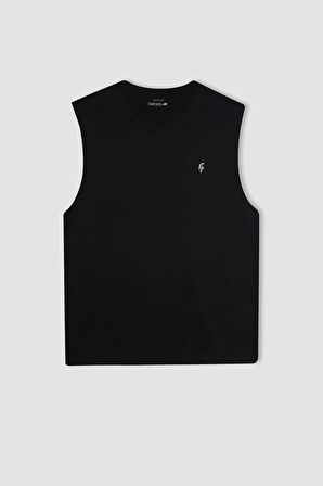 DeFactoFit Boxy Fit Bisiklet Yaka Atlet