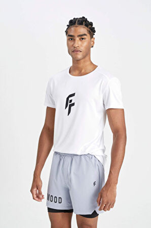 DeFactoFit Slim Fit Dar Kesim Fermuarlı Telefon Cepli Sporcu Taytlı Şort Z2147AZ24AUBE748