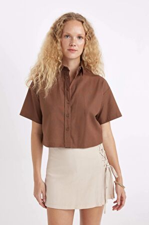 DeFacto Oversize Fit Kısa Kollu Gömlek D3521AX24HSBN321