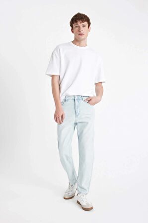 DeFacto 90's Slim Fit Dar Kalıp Yüksek Bel Dar Paça Jean Pantolon D1820AX24SMNM63