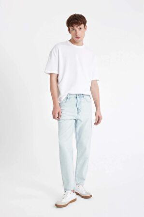 DeFacto 90's Slim Fit Dar Kalıp Yüksek Bel Dar Paça Jean Pantolon D1820AX24SMNM63