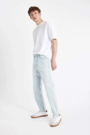 DeFacto 90's Slim Fit Dar Kalıp Yüksek Bel Dar Paça Jean Pantolon D1820AX24SMNM63