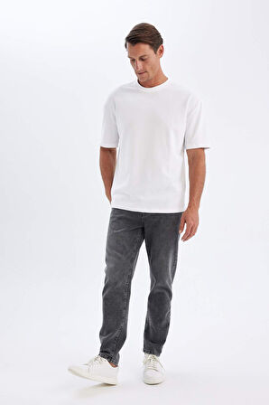 90's Slim Fit Dar Kalıp Yüksel Bel Dar Paça Jean Pantolon