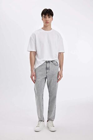 DeFacto 90's Slim Fit Dar Kalıp Yüksek Bel Dar Paça Jean Pantolon D2367AX24SMNM18
