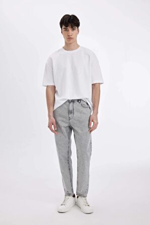 DeFacto 90's Slim Fit Dar Kalıp Yüksek Bel Dar Paça Jean Pantolon D2367AX24SMNM18