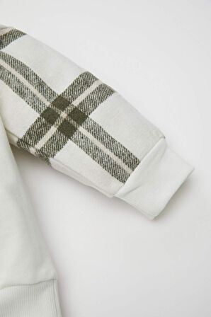 DeFacto Erkek Bebek 2'li Takım Baskılı Sweatshirt Beli Lastikli Pantolon D3362A524WNER105