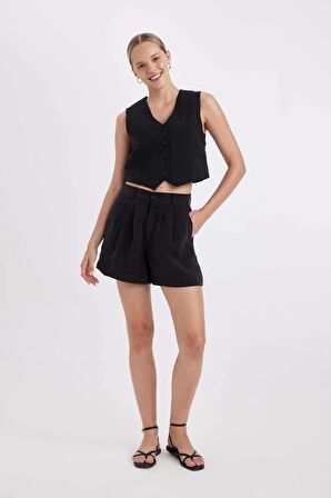 Regular Fit Normal Bel Kısa Paça Modal Şort