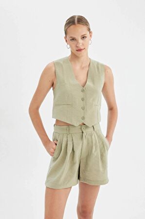 DeFacto Regular Fit Normal Bel Kısa Paça Modal Şort X4722AZ24HSGN989