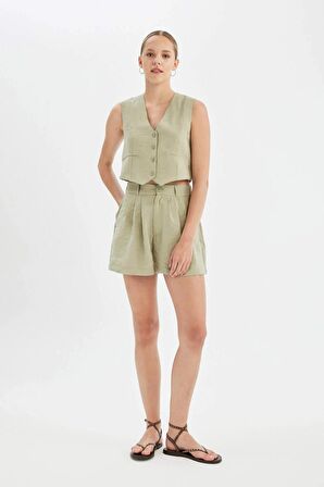 DeFacto Regular Fit Normal Bel Kısa Paça Modal Şort X4722AZ24HSGN989