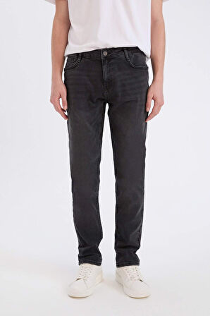 Pedro Slim Fit Dar Kalıp Normal Bel Dar Paça Jean Pantolon