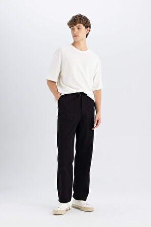 DeFacto Wide Straight Gabardin Pantolon C9159AX24AUBK81