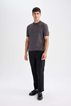 DeFacto Standart Fit Bisiklet Yaka Triko Kısa Kollu Tişört D6202AX24HSAR4