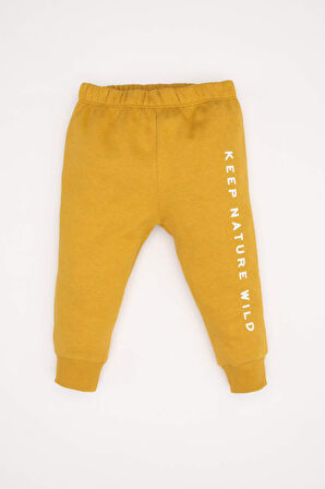 DeFacto Erkek Bebek 2'li Takım Baskılı Bisiklet Yaka Sweatshirt Beli Lastikli Eşofman Altı D5938A524WNYL310