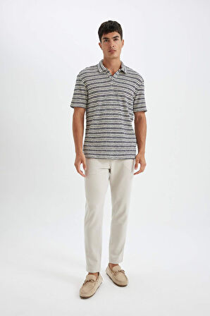 DeFacto Regular Fit Triko Kısa Kollu Polo Tişört D4818AX24SMNV46