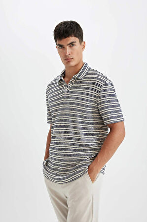 DeFacto Regular Fit Triko Kısa Kollu Polo Tişört D4818AX24SMNV46