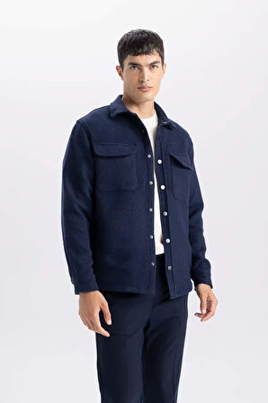 Regular Fit Polo Yaka Gömlek Ceket