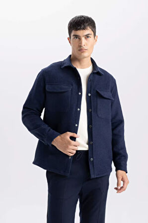 Regular Fit Polo Yaka Gömlek Ceket