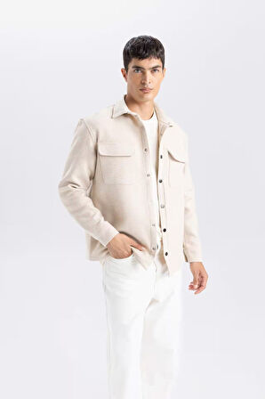 Regular Fit Polo Yaka Gömlek Ceket