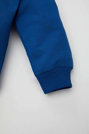 DeFacto Erkek Bebek 2'li Takım Marvel Comics Bisiklet Yaka Sweatshirt Beli Lastikli Jogger Eşofman Altı D5937A524WNBE169