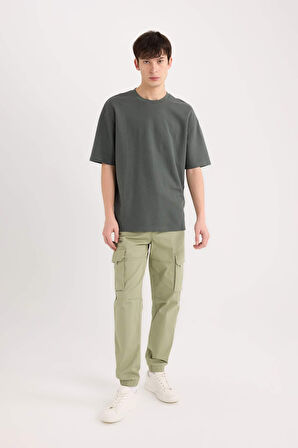 Regular Kargo Cepli Gabardin Jogger Pantolon